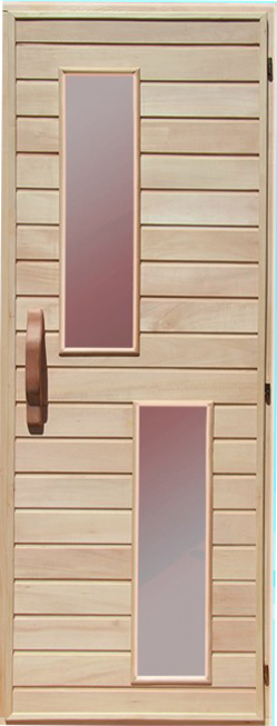 

Комбинированная дверь для бани Sauna Wood "Прямоугольник двойной", 70х190, липа (302424)