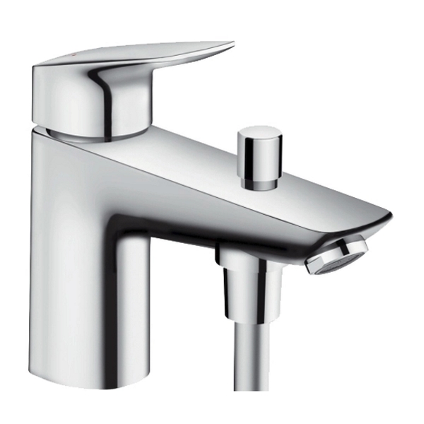 

LOGIS Monotrou смеситель на борт ванны с переключателем на душ HANSGROHE 71312000