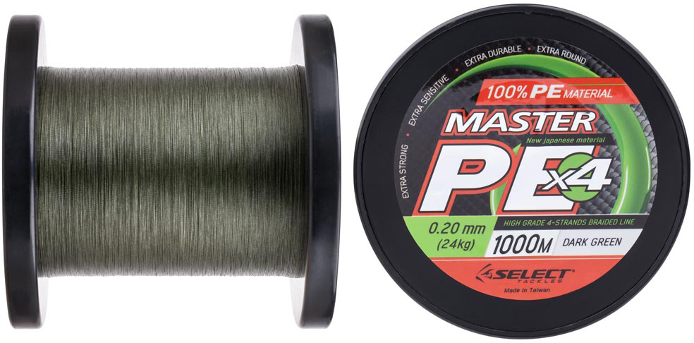 

Шнур Select Master PE 1000 м 0.08 мм 11 кг Темно-зеленый (18700185)