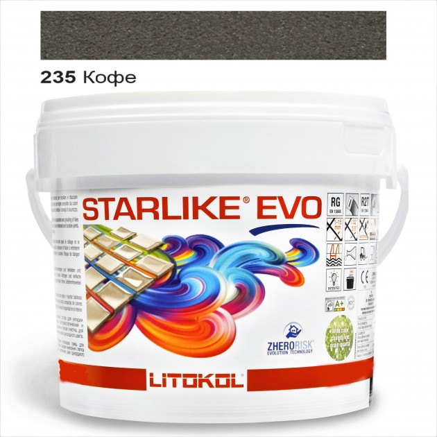 

Затирка эпоксидная Litokol Starlike® EVO 235 КОФЕ 5,0 кг