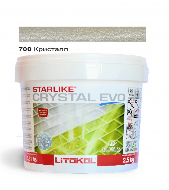 

Затирка эпоксидная Litokol Starlike® Кристалл EVO 700 КРИСТАЛЛ 2,5 кг