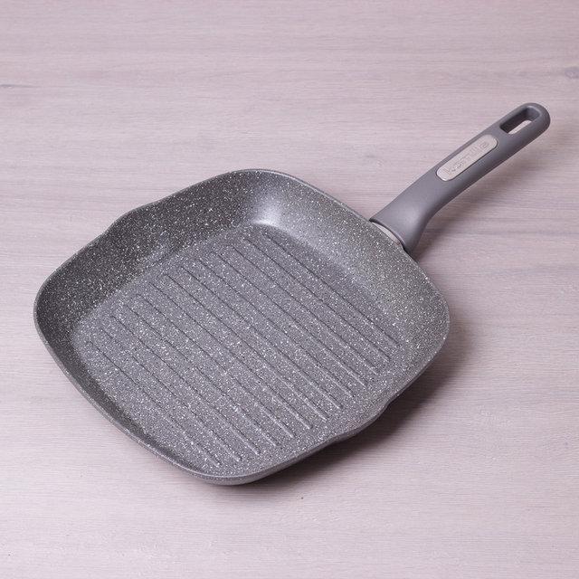 

Сковорода-гриль Kamille с гранитным антипригарным покрытием 28х28х4 см KM-4278GR 182717