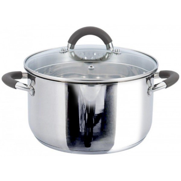 

Кастрюля Gusto Practico со стеклянной крышкой 6.1 л GT-1102-24 174932
