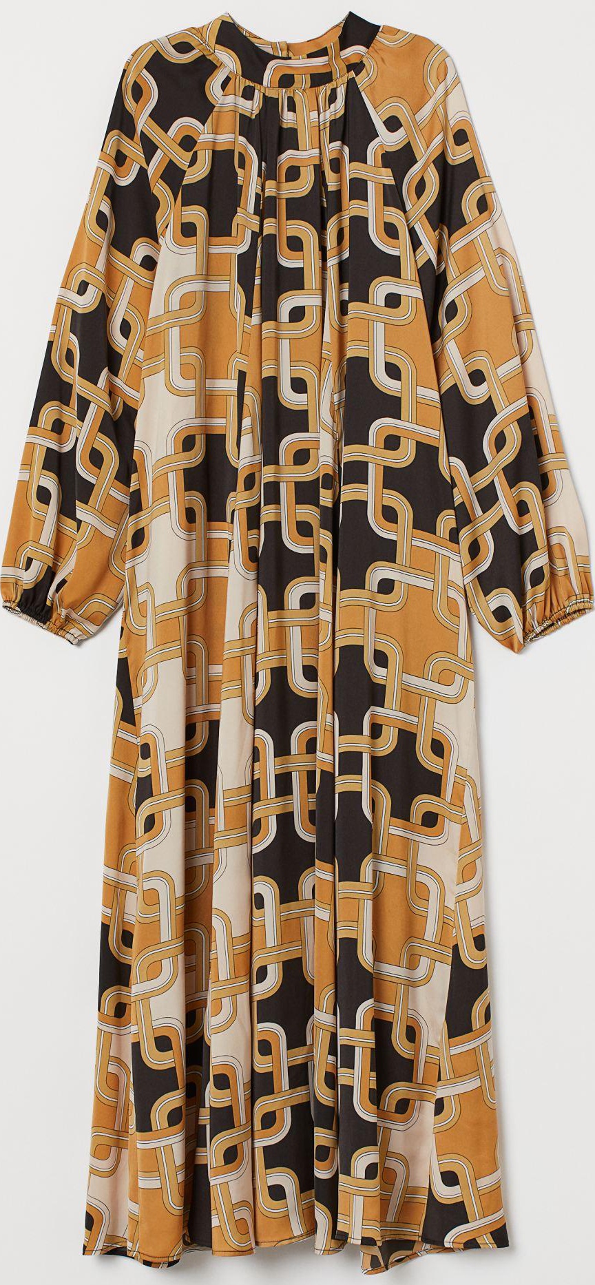 

Платье H&M 8106120-AEIW 38 Бежевое с черным