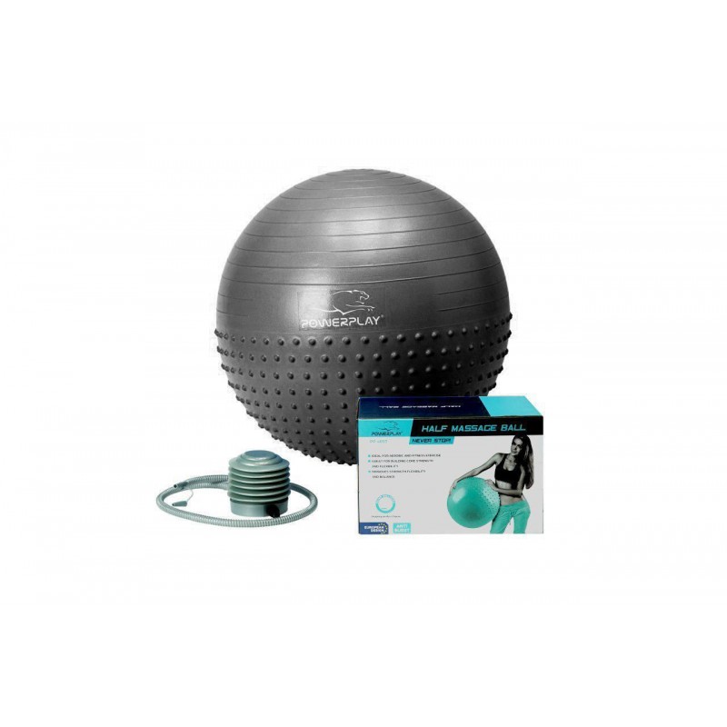 

Мяч для фитнеса и гимнастики PowerPlay Dark Grey 750 мм, код: PP_4003_75_Dark-grey