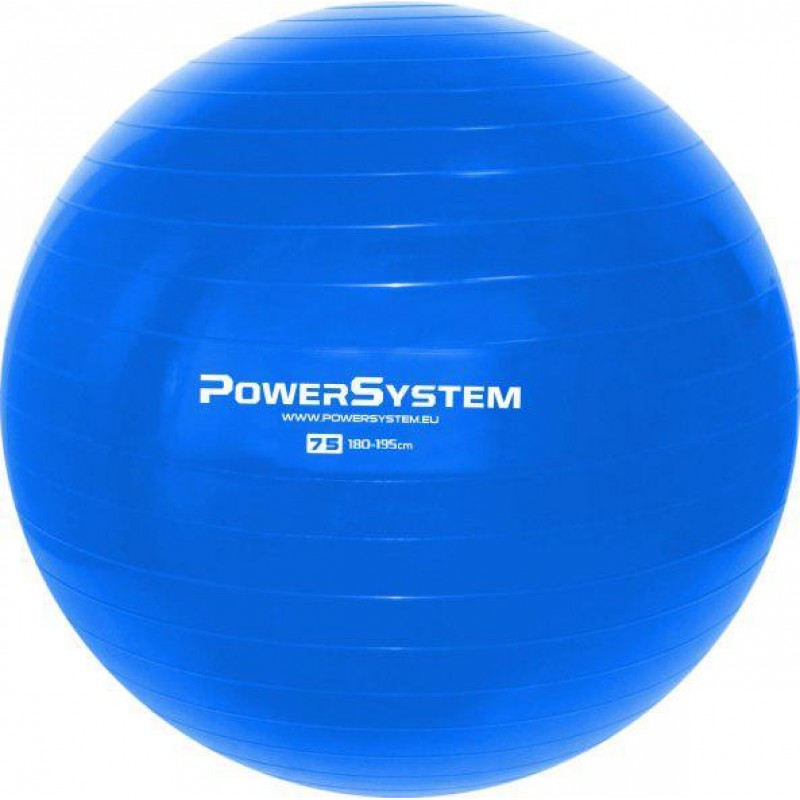 

Мяч для фитнеса и гимнастики Power System Blue 750 мм, код: PS-4013_75cm_Blue