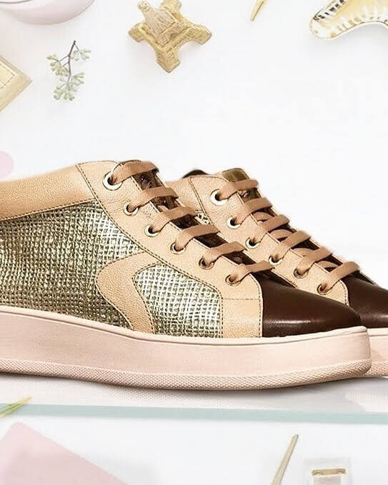 

Женские кеды Dostoevsky shoes Candy 37 (24,2) бордово-золотистого цвета (095)