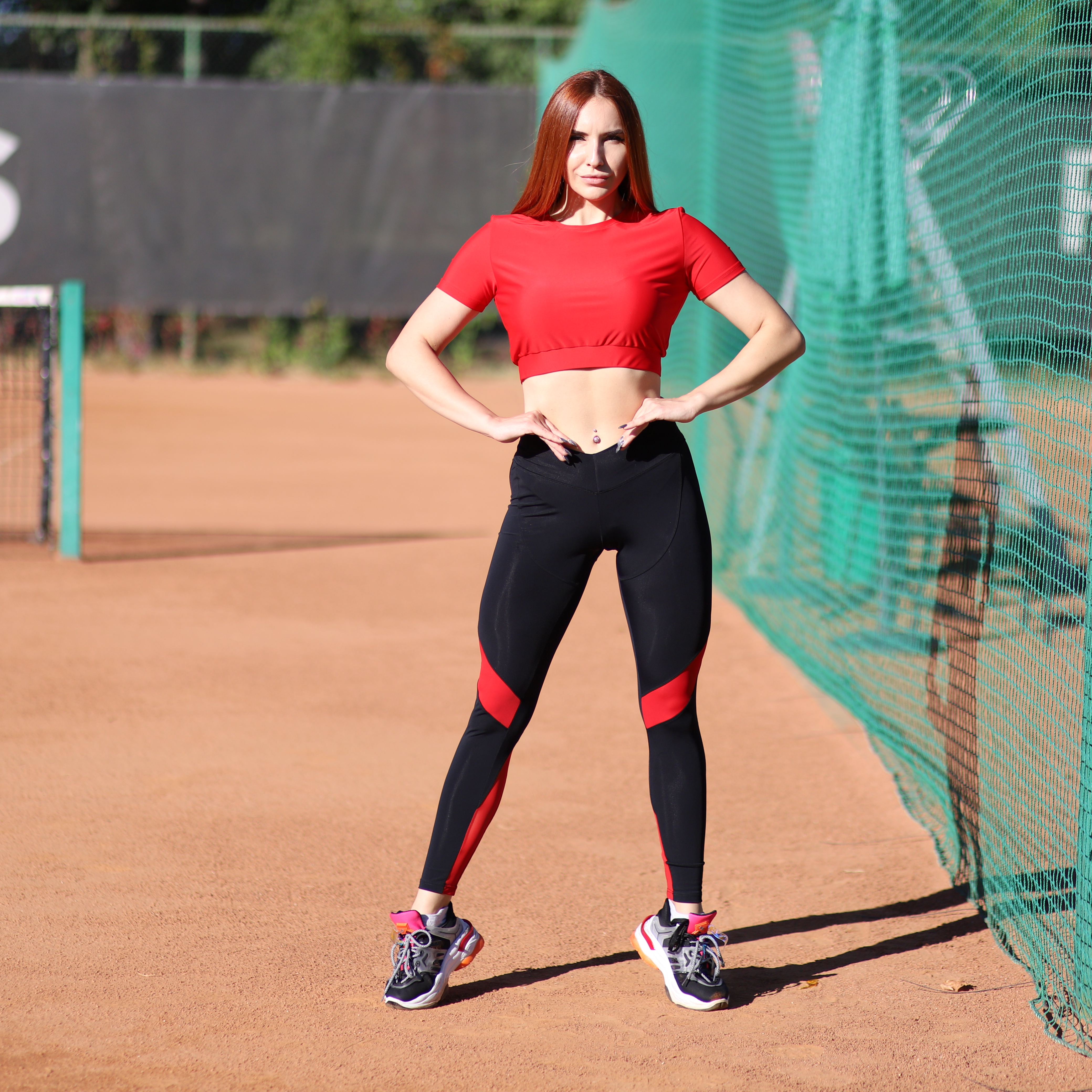 

Лосины для фитнеса и йоги Vikifit Red Bird XXL Красный