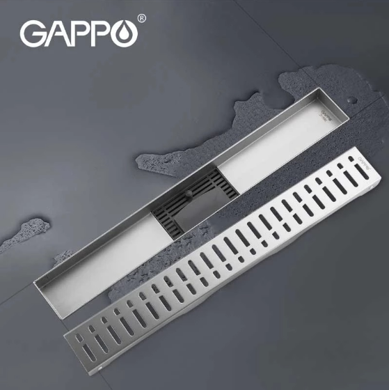 

Трап душевой GAPPO 87007-3 из нержавеющей стали 70*700мм