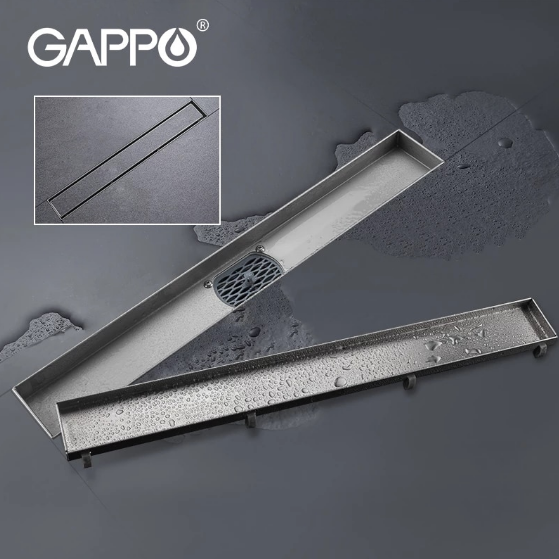 

Трап душевой GAPPO 85007-4 из нержавеющей стали 70*500мм