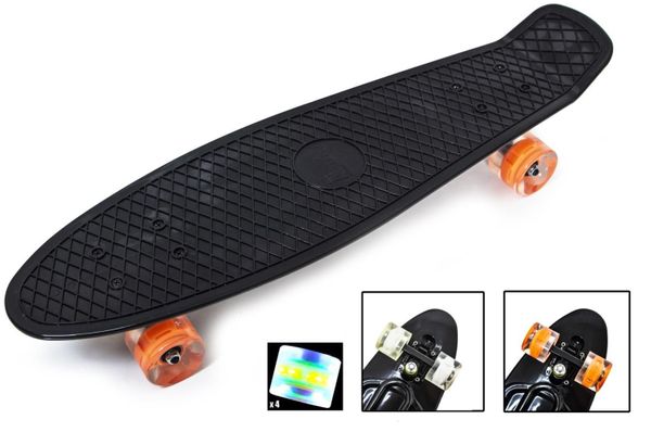 

Пенни Борд Penny Board Nickel 27 Светятся Колеса LED Черный 68 см (ZNL2)
