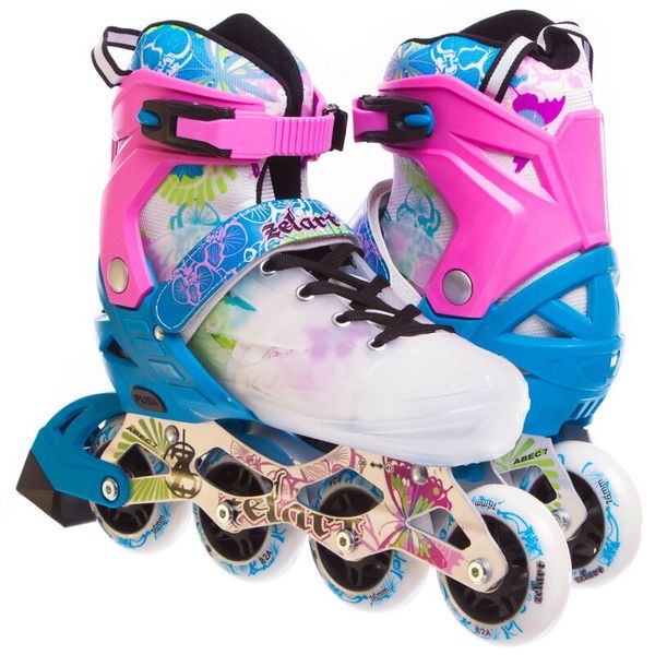 

Раздвижные ролики ZELART Spring Розово голубые р 38-41 (rl115)