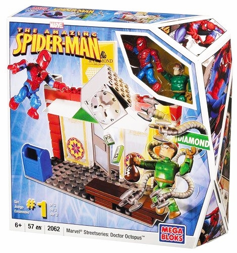 

Конструктор Человек-паук и доктор Осьминог, 57 деталей, Marvel, Mega Bloks, 57pcs
