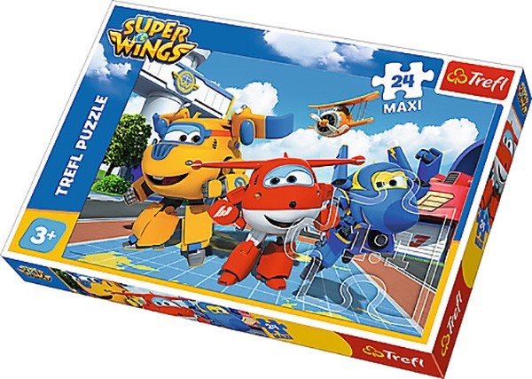

Пазли Trefl Maxi - Супер крила. Веселі літачки Super Wings 24 елементи (14252)