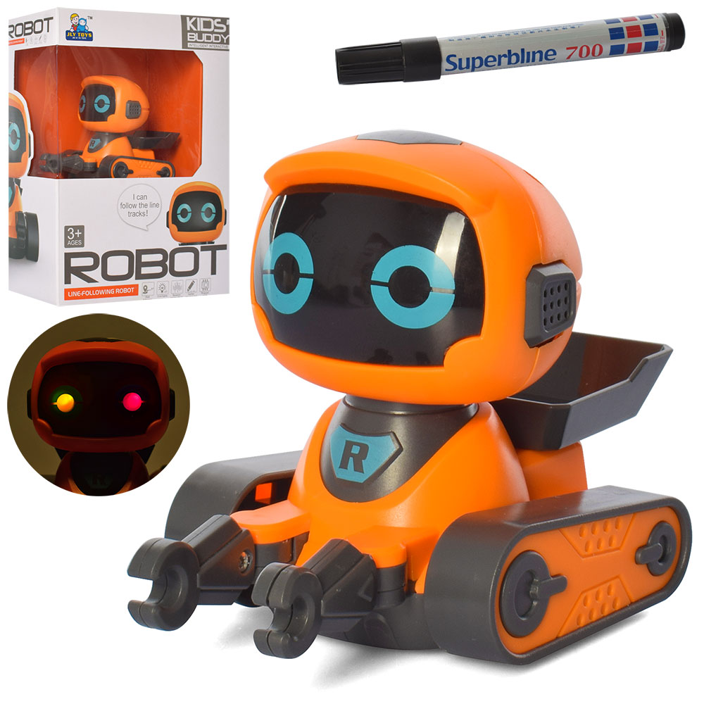 

Интерактивный индуктивный робот JLY Toys, Ездит по нарисованной линии, Line-Following Robot