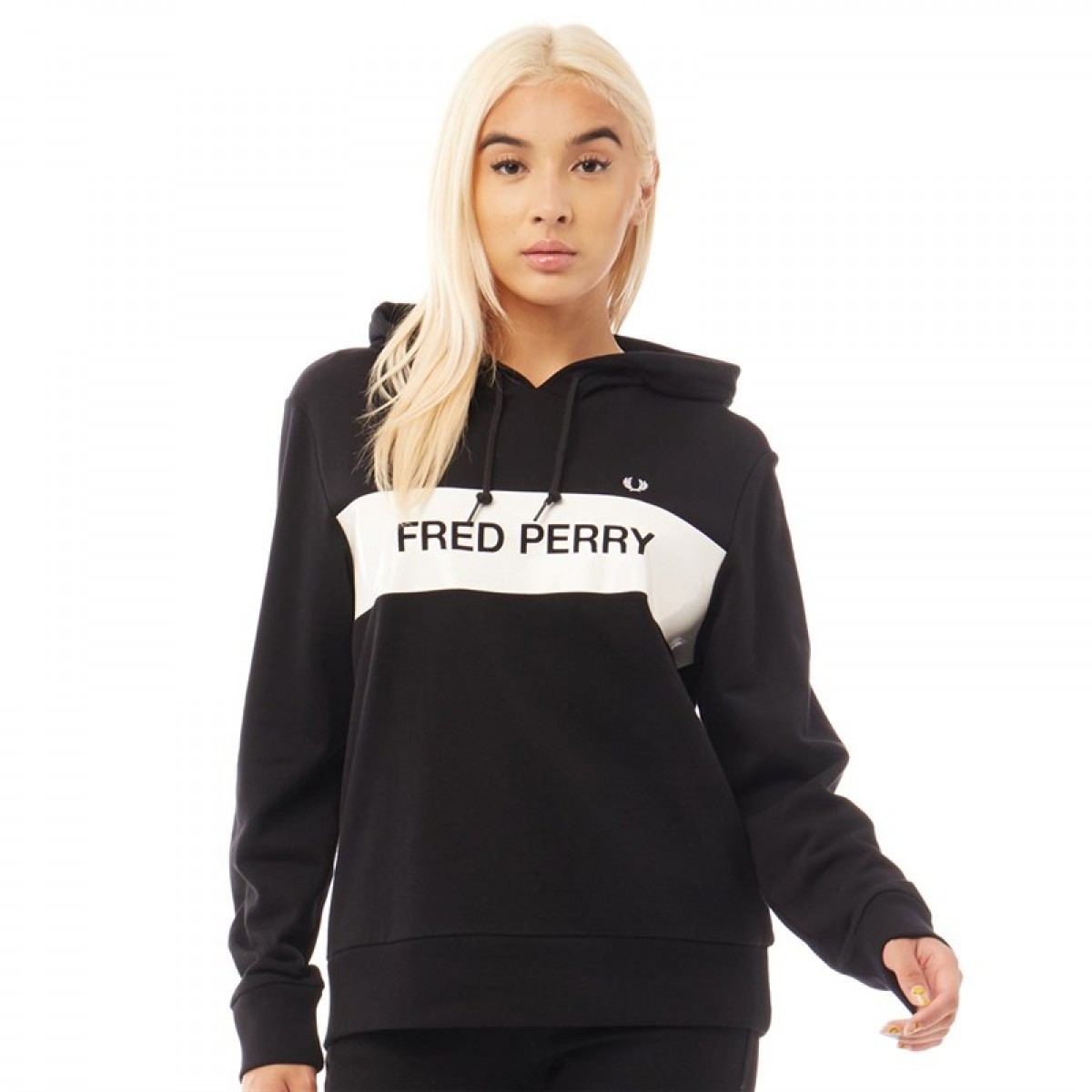 

Худи Fred Perry Branded Sweatshirt Black Black, XS (42)