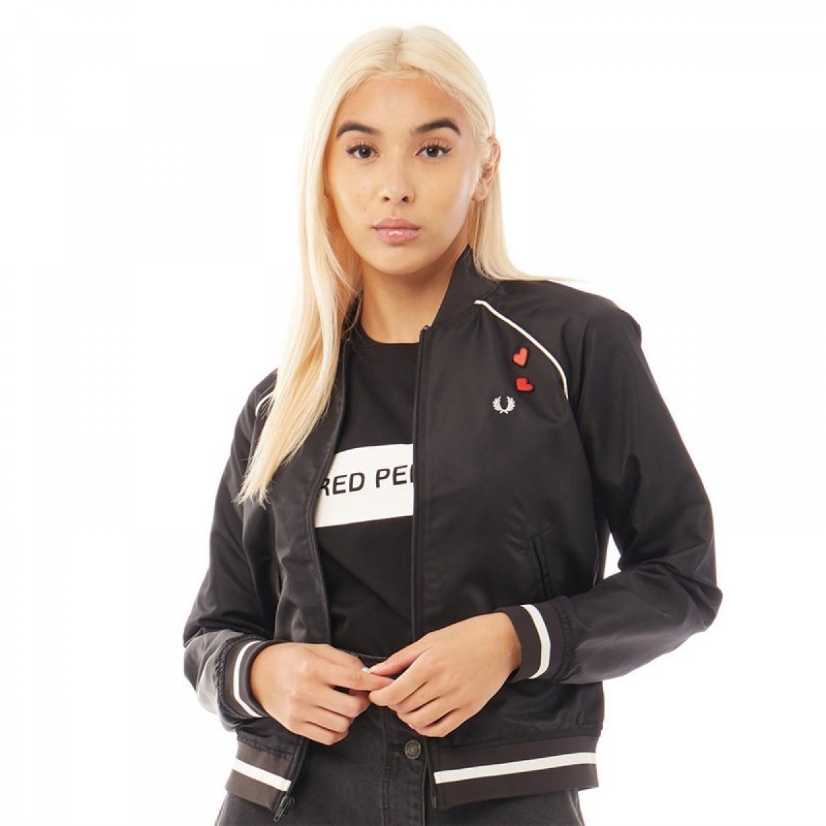 

Куртка Fred Perry Embroidered 50's Black Black, XS (42)