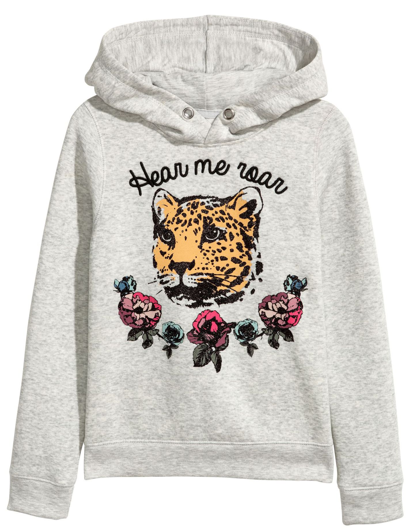 

Худи H&M 1702-5076106 146-152 см Светло-серое