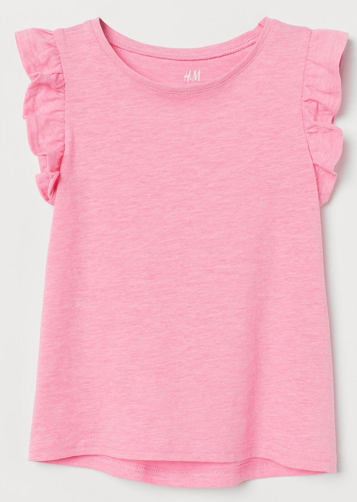 

Футболка H&M 2402-8693231 98-104 см Розовая меланж
