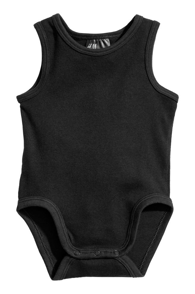 

Боди-майка H&M 4624357 74 см Черная