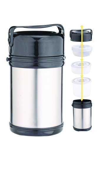 

Термос пищевой на 2 л с лотками Con Brio СВ-322