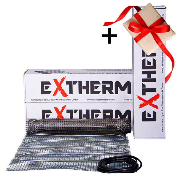 

Теплый пол Extherm двухжильный нагревательный мат ET ECO 500-180 5,0 м² + подарок