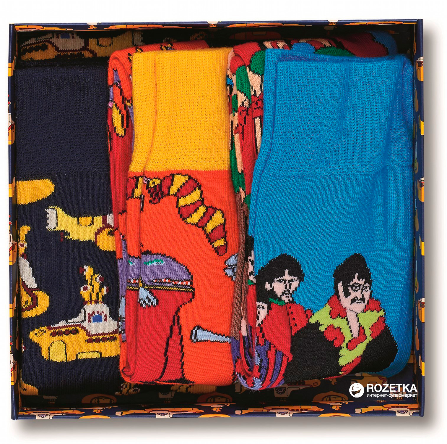 

Носки Happy Socks The Beatles Socks Box Set XBEA08-6000 36-40 Разноцветные
