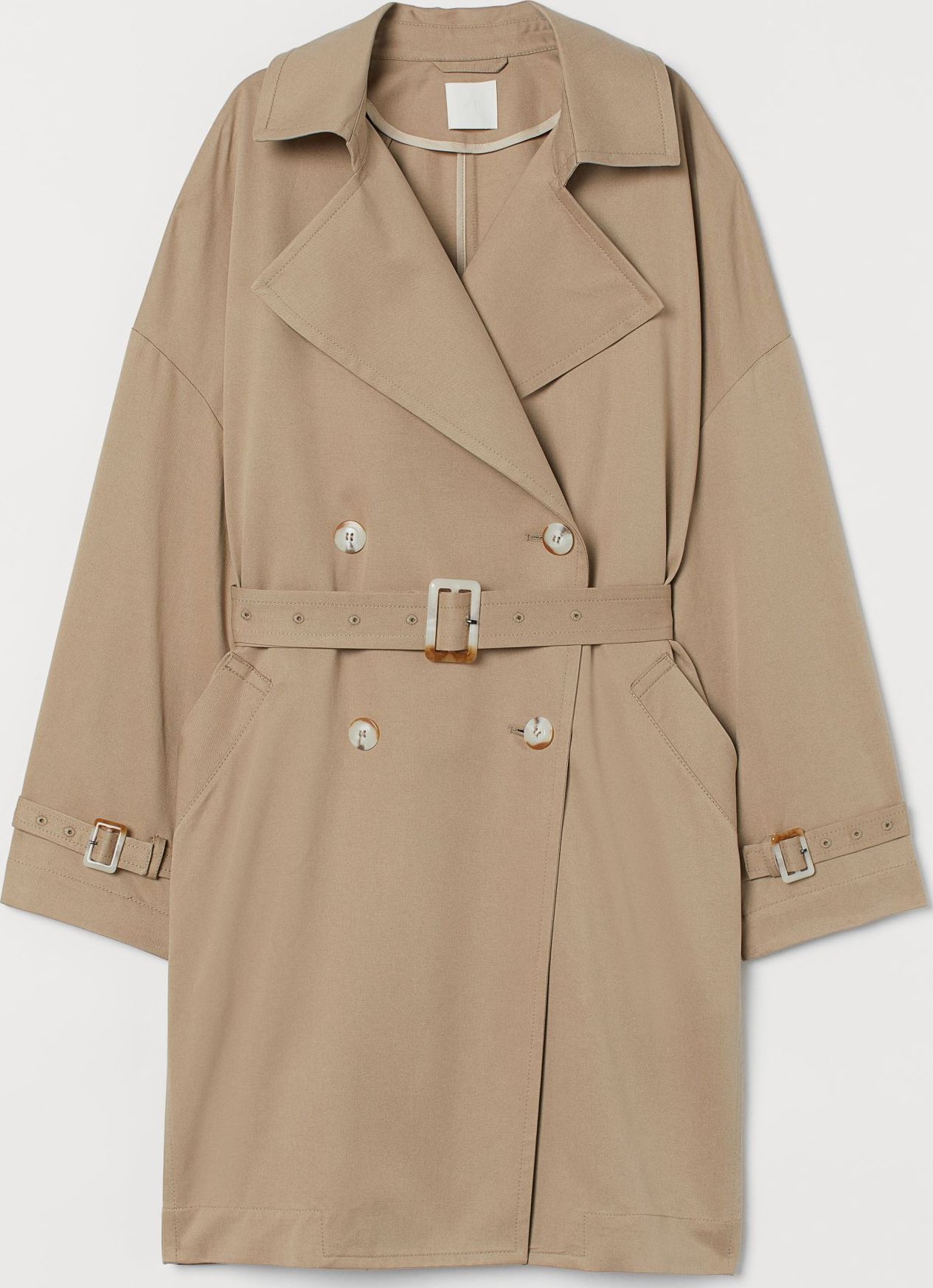 

Пальто H&M 2402-8496371 XL Бежевое