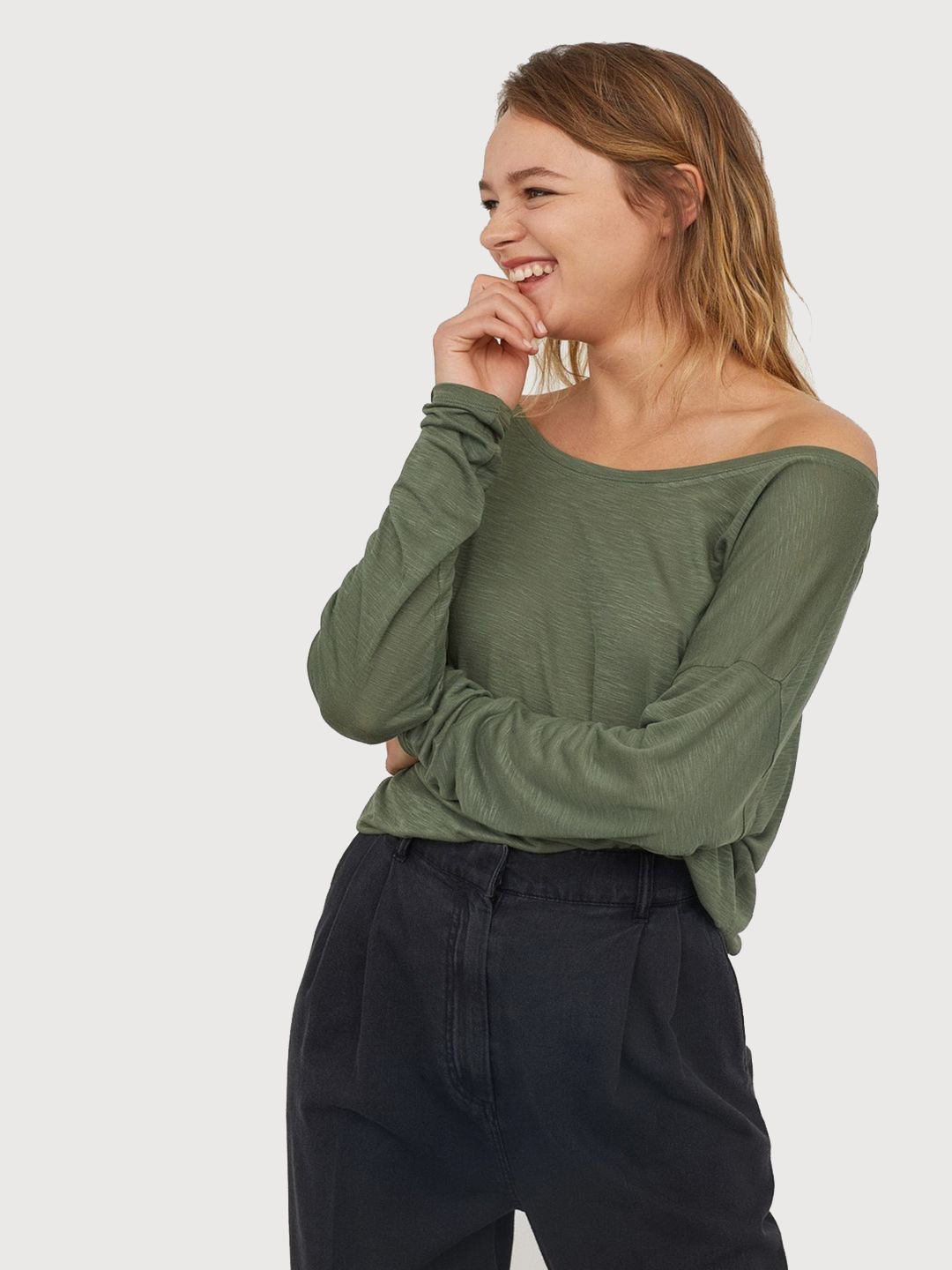 

Джемпер H&M 0348870-5  Хаки, Джемпер H&M 0348870-5 XS Хаки
