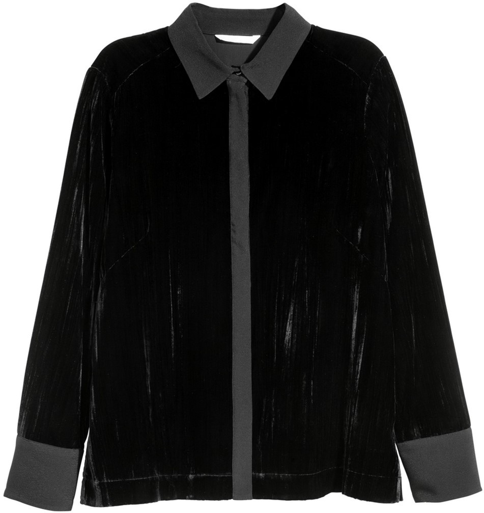 

Рубашка H&M 0571044-6 40 Черная