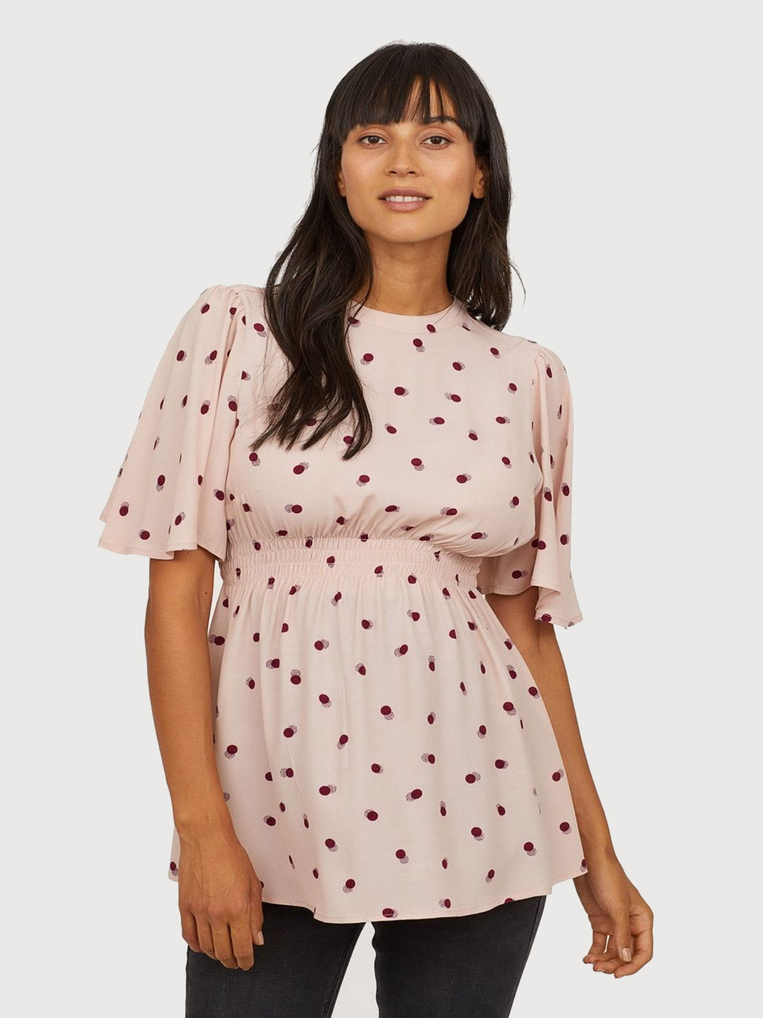 

Блузка для беременных джинсовая H&M 0672793-8 XL Розовая
