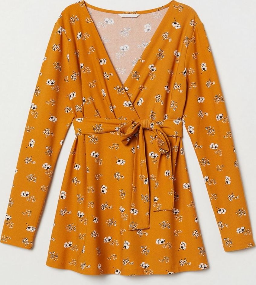 

Блузка H&M 0684030-8  Горчичная, Блузка H&M 0684030-8 L Горчичная