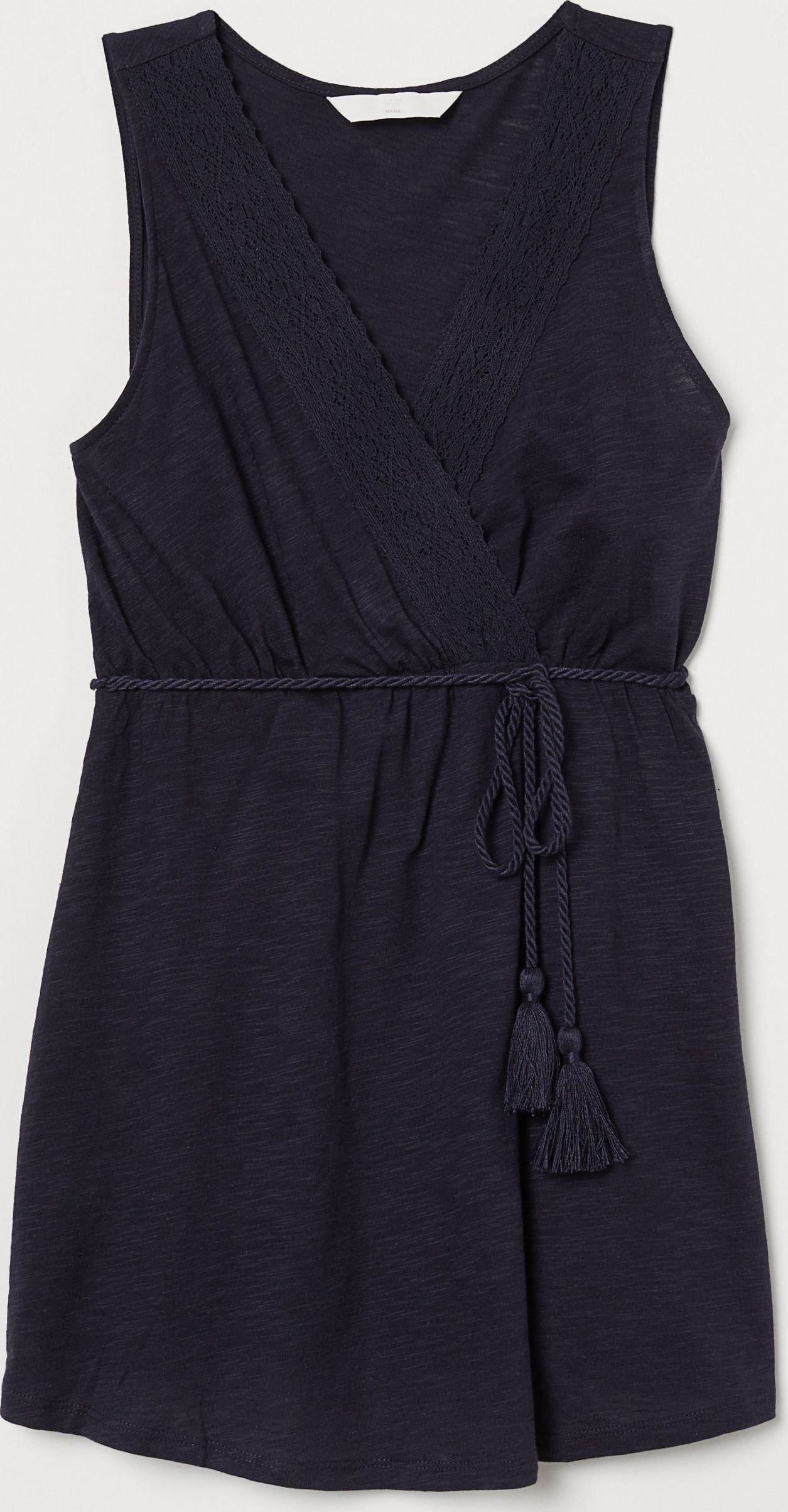 

Блузка H&M 0766633-9  Темно-синяя, Блузка H&M 0766633-9 S Темно-синяя
