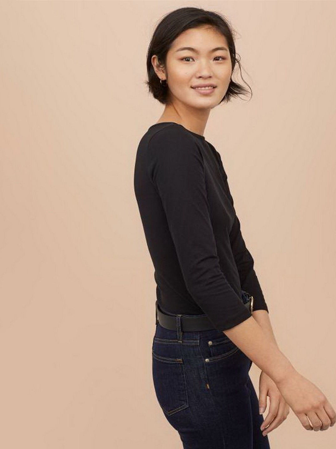 

Лонгслив H&M 0685347-9 XXS Черный