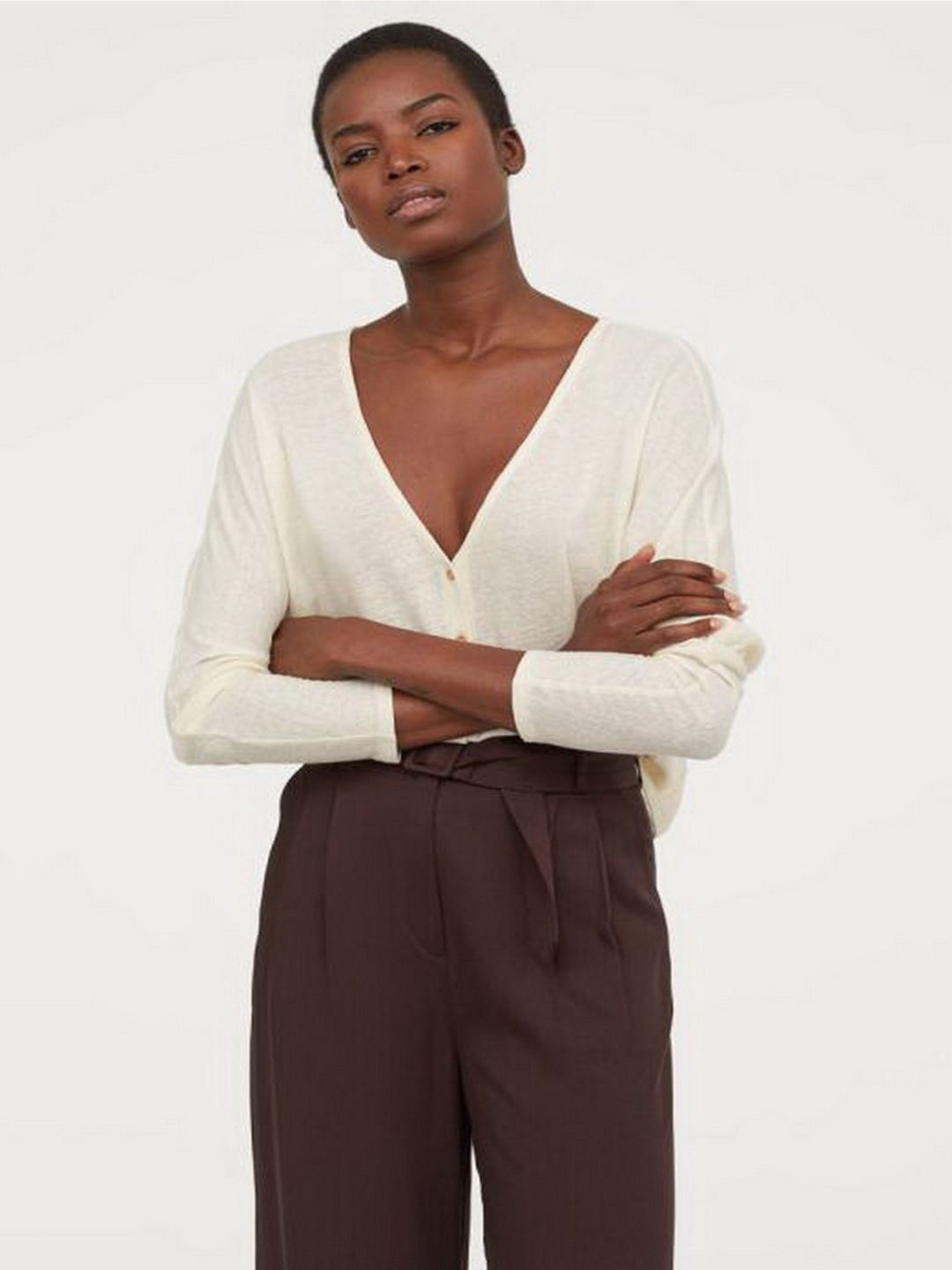 

Кардиган H&M 0768947-9  Молочный, Кардиган H&M 0768947-9 S Молочный
