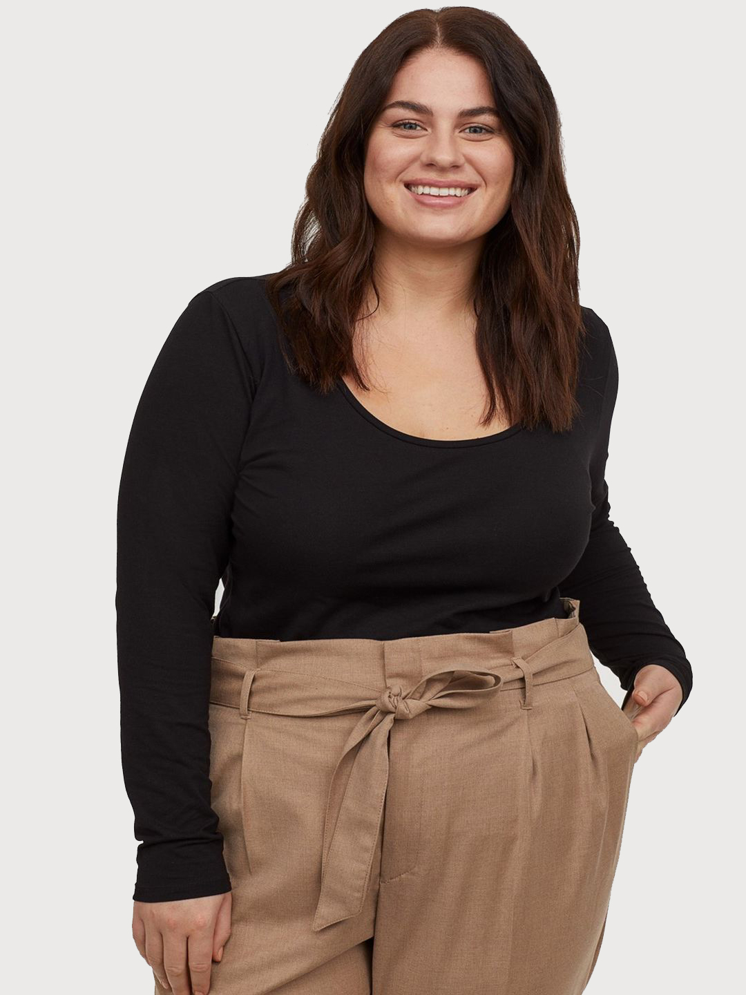 

Лонгслив H&M 0845435-0 L Черный