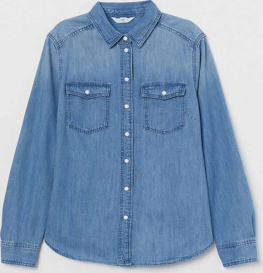 

Рубашка джинсовая H&M 0811495-1 36 Голубая