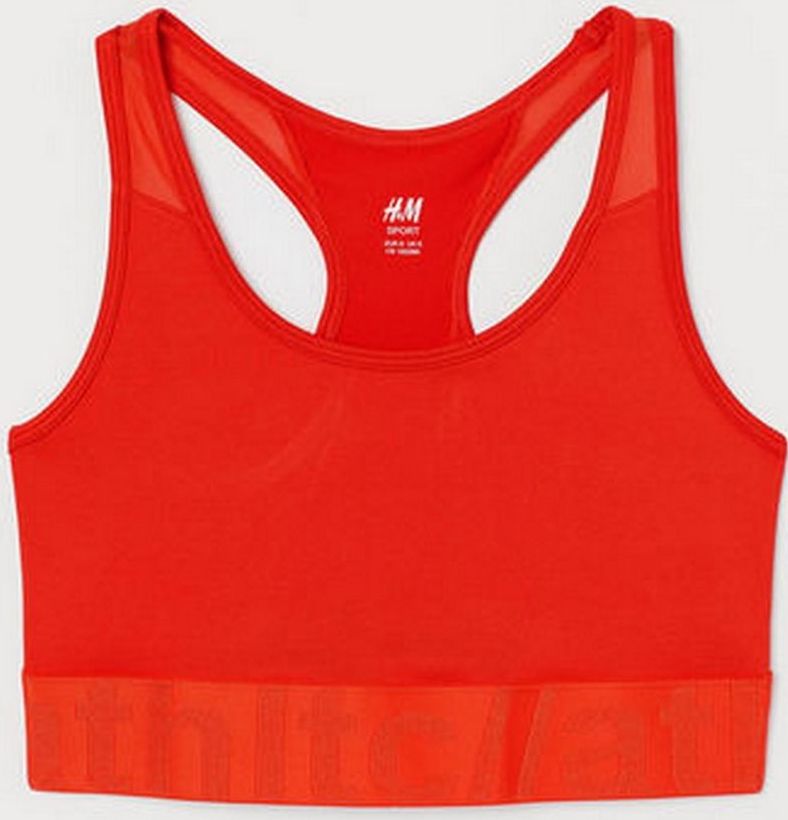

Спортивный топ H&M Sport 0739347-0 M Оранжевый