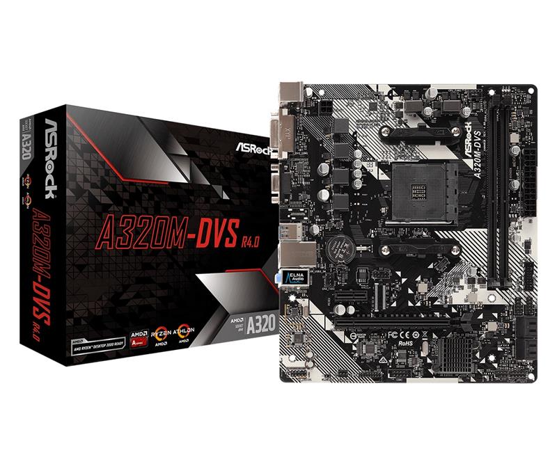 

Материнская плата ASRock A320M-DVS R4.0 Socket AM4