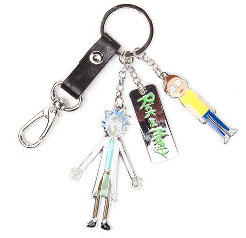 

Брелок Difuzed Rick and Morty - Characters And Logo Metal Keychain