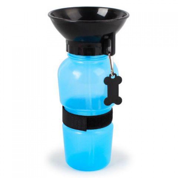 

Бутылка для животных с поилкой Pet Bottle голубой (102398)