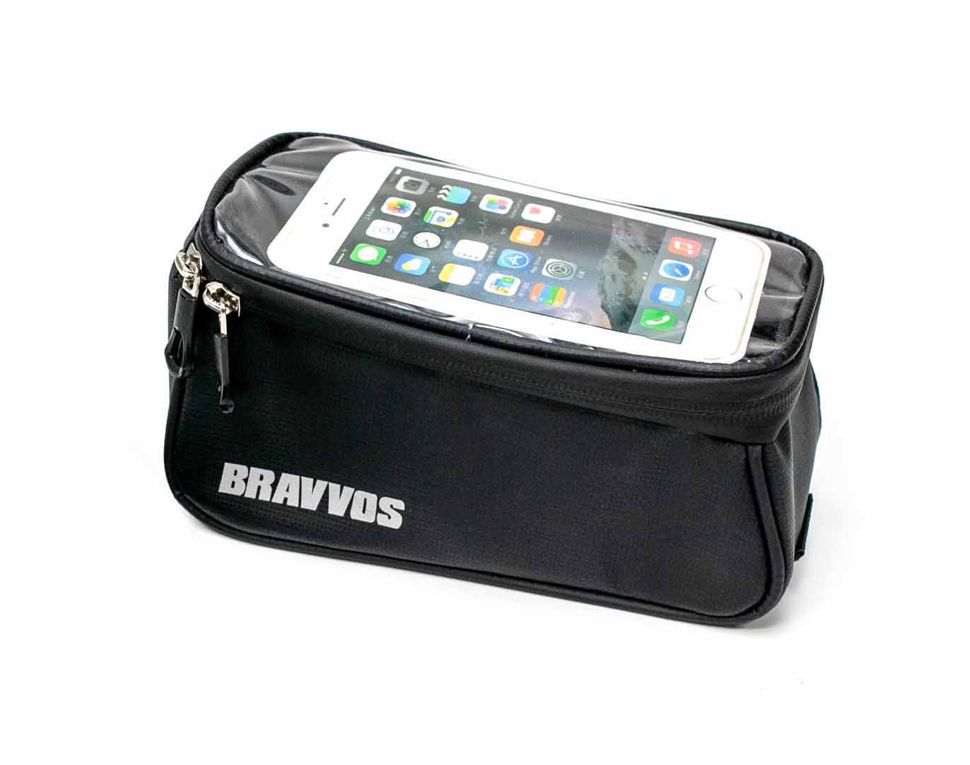 

Велосумка BRAVVOS CT-003 на раму, для смартфона, черный (BIB-020)