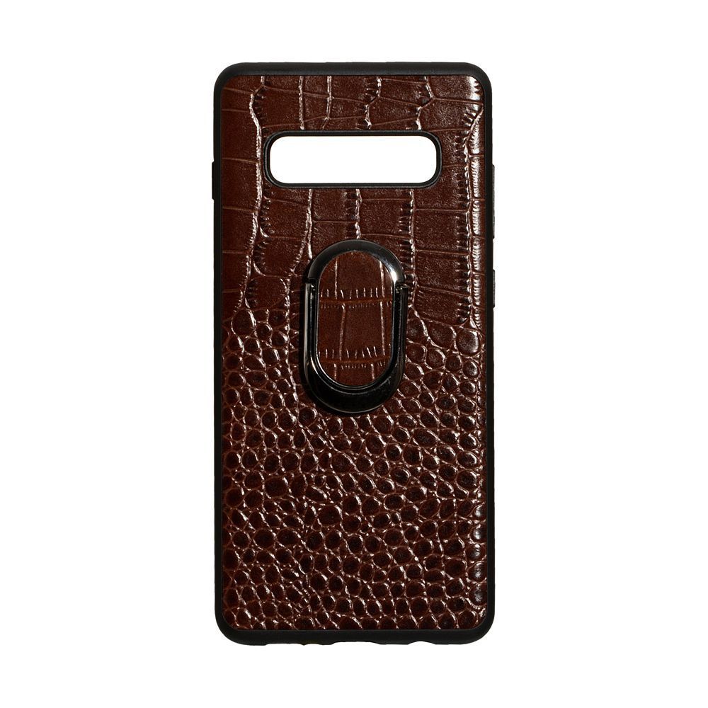 

Панель Genuine Leather Croco для Samsung S10 Plus Brown