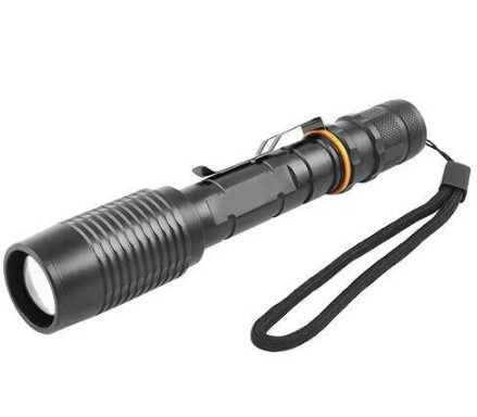 

Фонарь тактический аккумуляторный X-Balog BL-Q2804-T6, черный (ZE35010564)