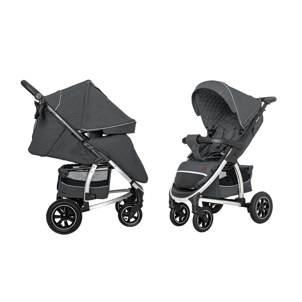 

Коляска прогулочная Baby Tilly Vista CRL-5511 Steel Gray в льне +дождевик L /1/ MOQ