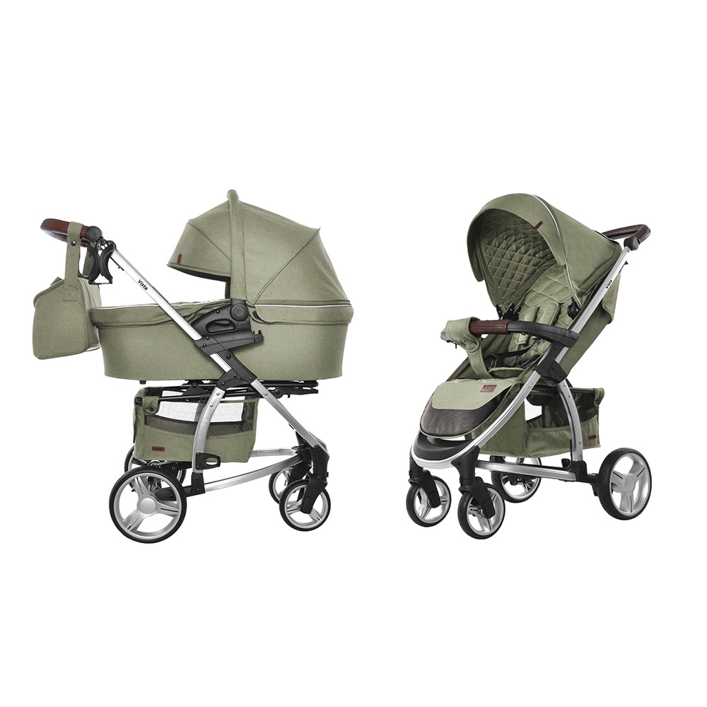 

Коляска универсальная Baby Tilly Vista CRL-6501 Olive Green /1/
