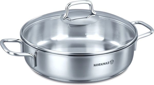 

Кастрюля Korkmaz с крышкой PERLA 24*6,5 см 3,0 л