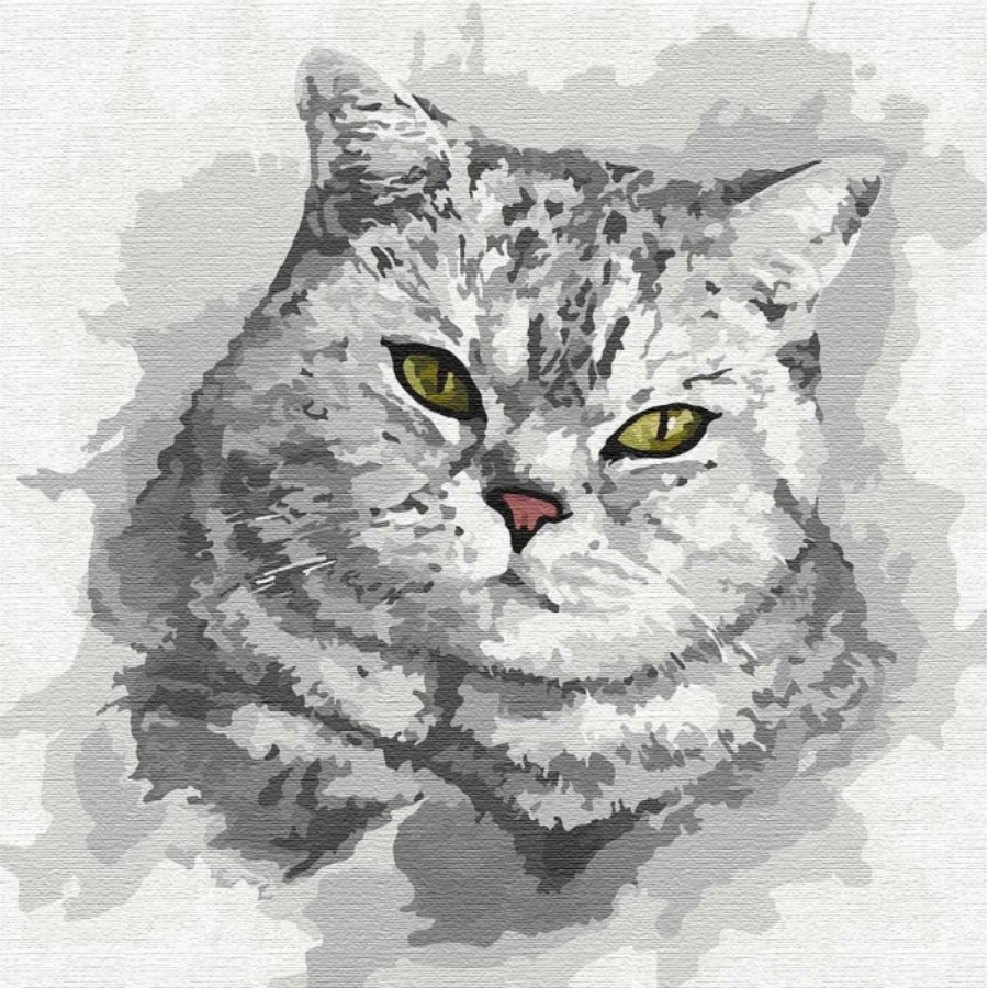 

Картина по номерам Зеленоглазый взгляд, 30x30 Идейка (КНО4200) (0079-2444)