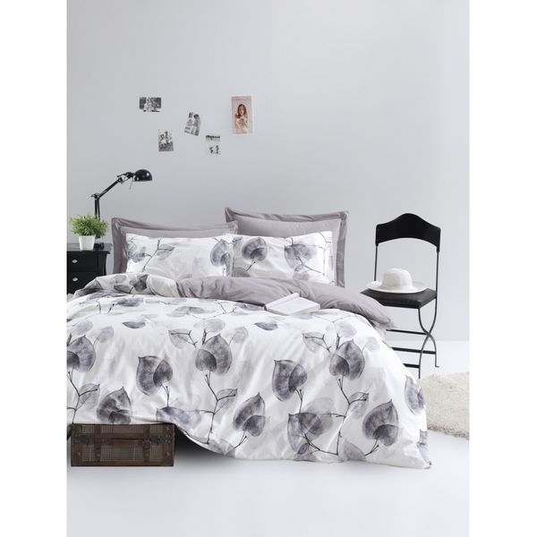 

Постельное белье Lotus Home Perfect Ranforce - Crosby серый полуторный
