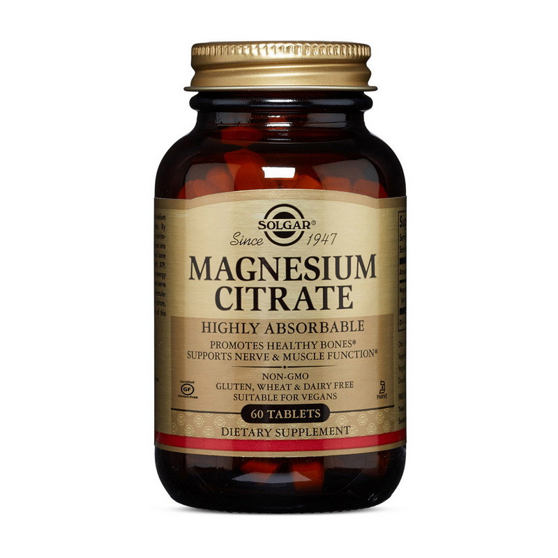 

Цитрат магния Solgar Magnesium Citrate (60 tabs)